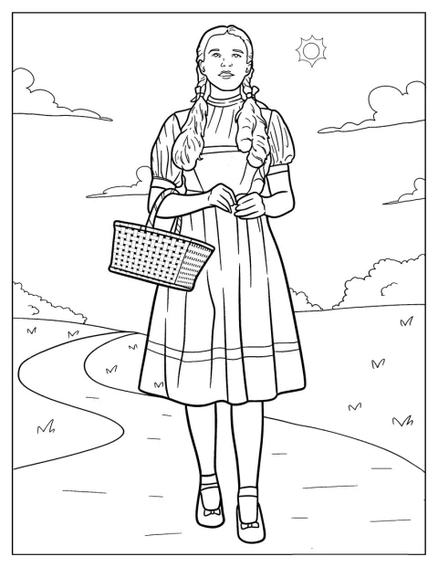 Dorothy Gale aparece en Kansas, antes de llegar a Oz.