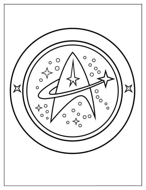 Il logo del Comando della Flotta Stellare mostra il simbolo della flotta in evidenza.