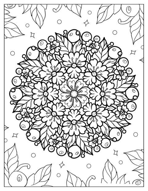 Un buchet de flori este decorat cu cireșe.