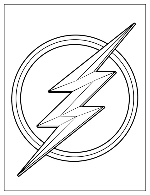 Il simbolo a forma di fulmine di Flash è mostrato al centro.