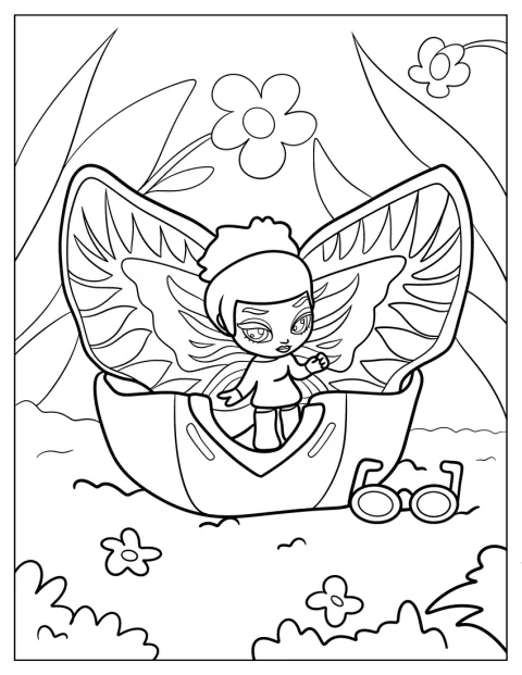 Une Pixie Wilder Wings de Hatchimals déploie ses ailes.