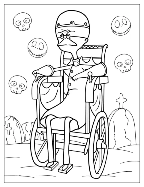 El doctor Finkelstein aparece en una ilustración de la película.