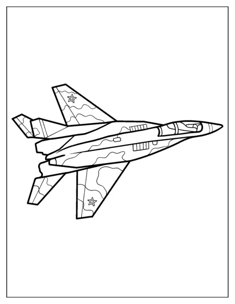 Eine einfache Darstellung zeigt einen Mikojan MiG-29.