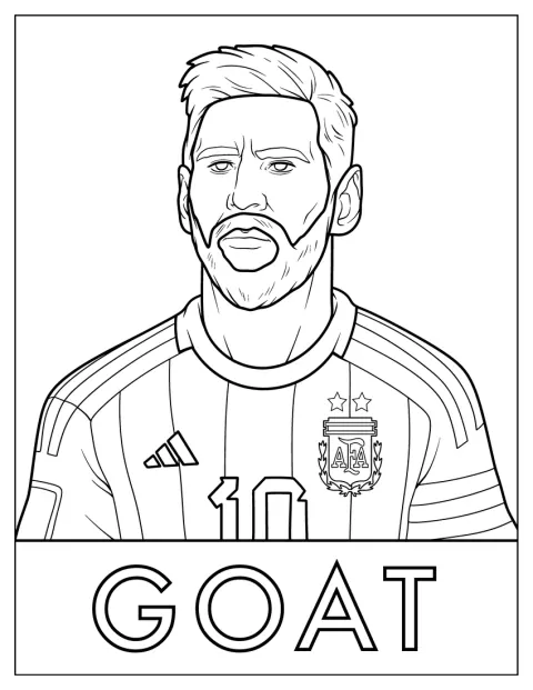 Lionel Messi poserar i Argentinas landslagströja.