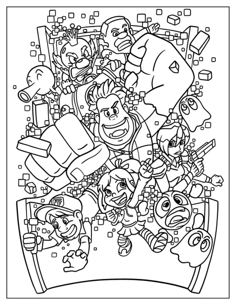 ラルフが中央に大きく描かれた、細部まで丁寧なポスターです。