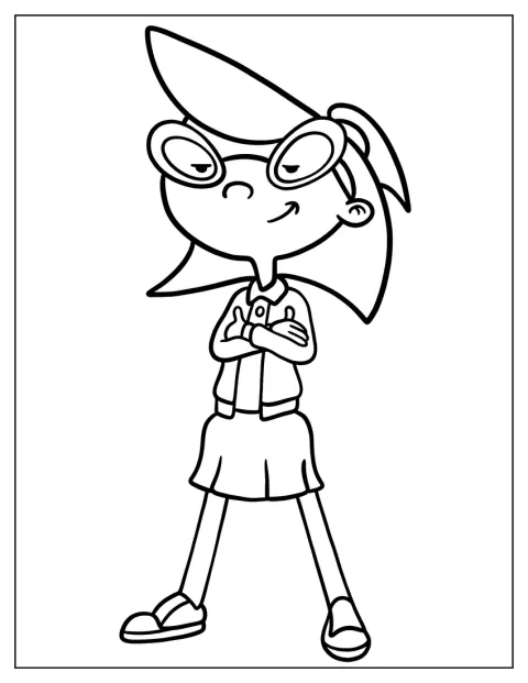 Phoebe Heyerdahl From Hey Arnold Coloring Page