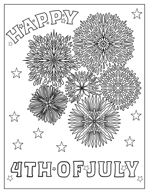 Vuurwerk knalt tijdens de viering van 4 juli.