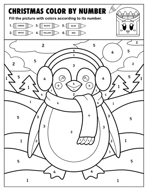 Un pinguino imbacuccato indossa una sciarpa e dei paraorecchie.