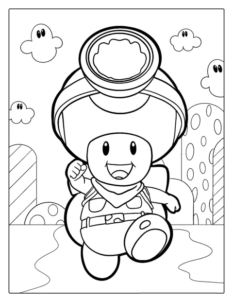 Captain Toad staat klaar voor een nieuw avontuur.