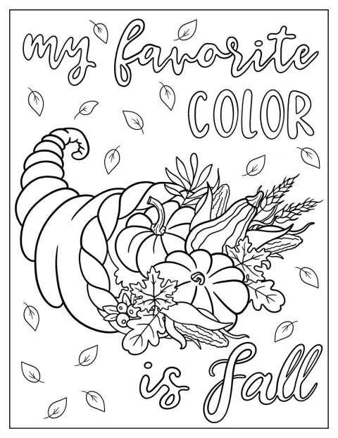 Realistic Pumpkins And Autumn Leaves