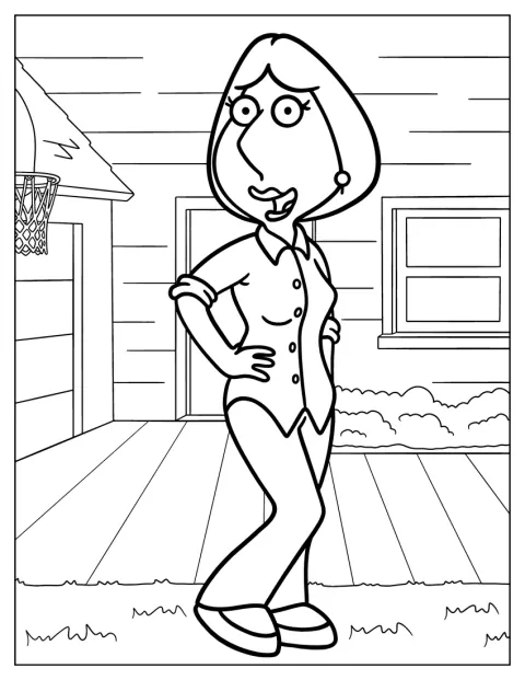 Lois Griffin zâmbește.