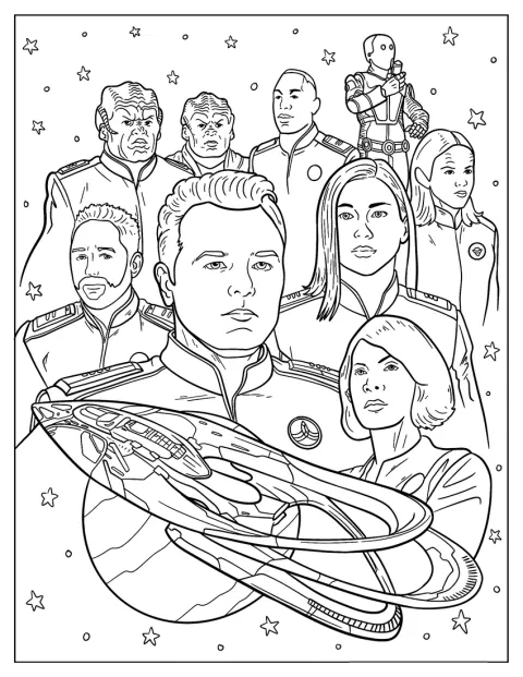 Ein Poster zeigt The Orville.