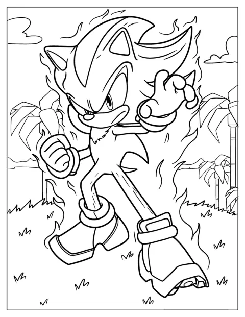 Super Sonic asettuu valmiiksi taisteluun.