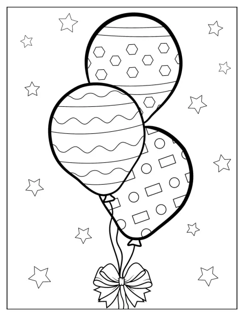 Három lufi lebeg egymás mellett.