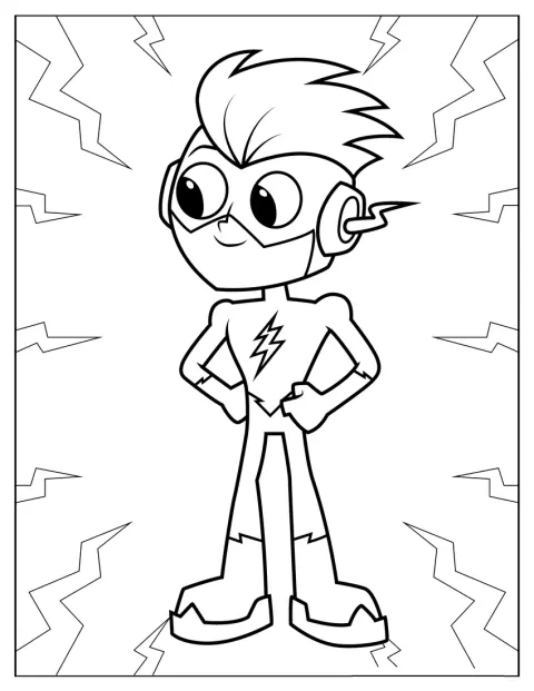 Wally West esiintyy Kid Flashina.
