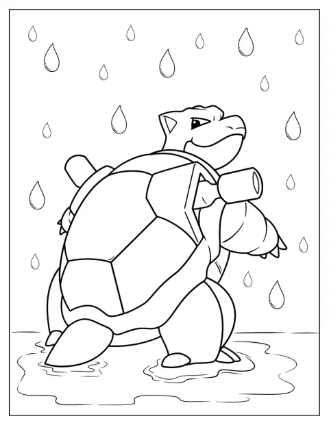 Blastoise Pokemon Coloring Page