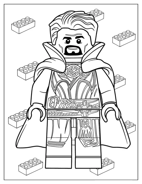 Doctor Strange aparece representado como una figura de LEGO.