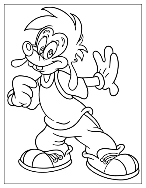 Młody Max stoi i uśmiecha się.