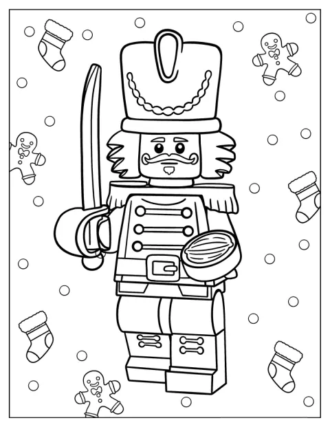 Lego Nutcracker Coloring Sheet For Kids