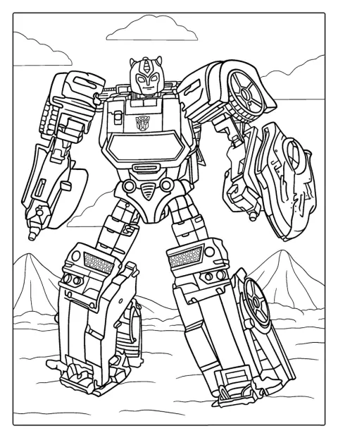 Bumblebee Transformer Robot To Color