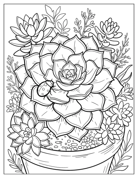 Biedronka siedzi na dużym kwiecie róży.