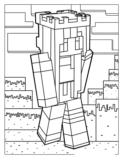 ItsAlyssa Minecraft-karaktere egy lány, aki a játék világában áll.