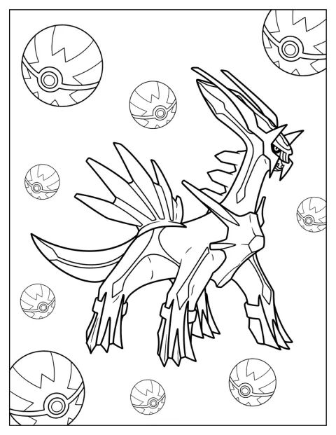 Dialga aparece como un Pokémon legendario asociado al tiempo.