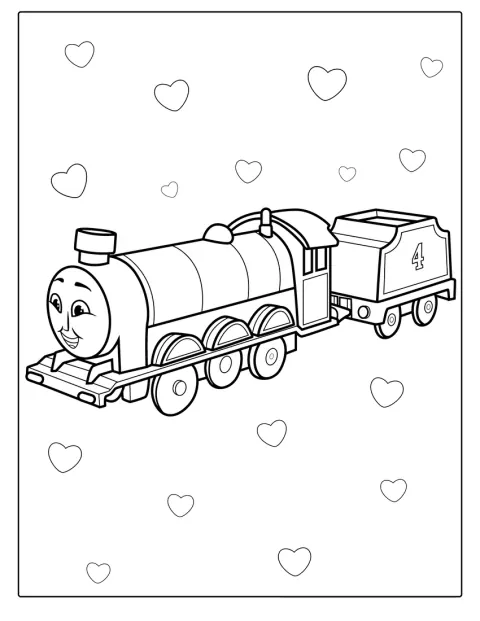Easy Coloring Page Of Gordon The Train