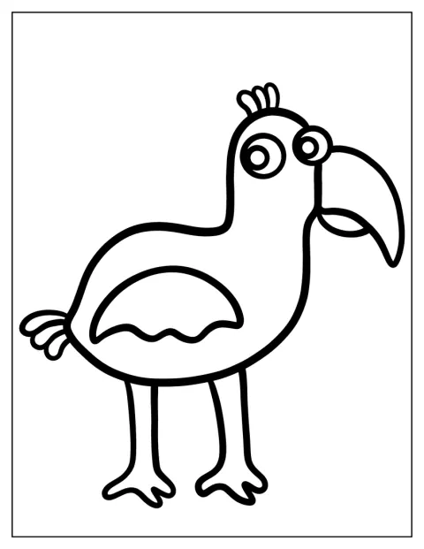 Opila Bird steht allein im Bild.