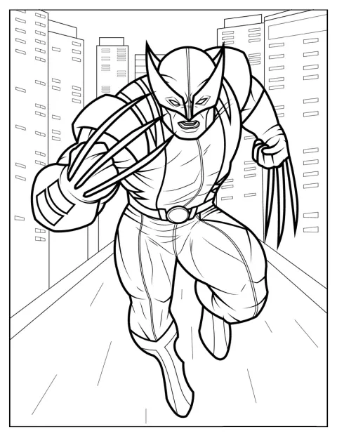 Wolverine Running In The City