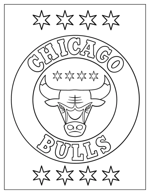 La testa di un toro è al centro del logo dei Chicago Bulls.