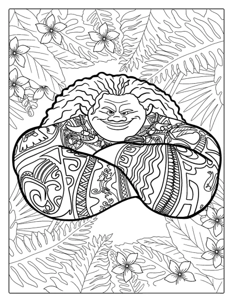 Maui aparece con sus tatuajes a la vista.