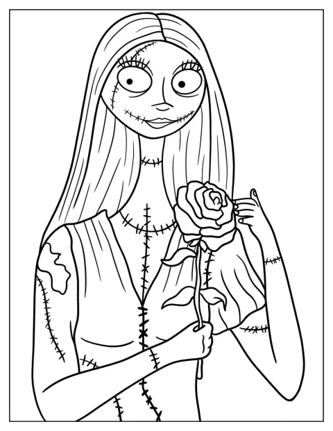 Sally, de Pesadilla antes de Navidad, aparece en una ilustración.