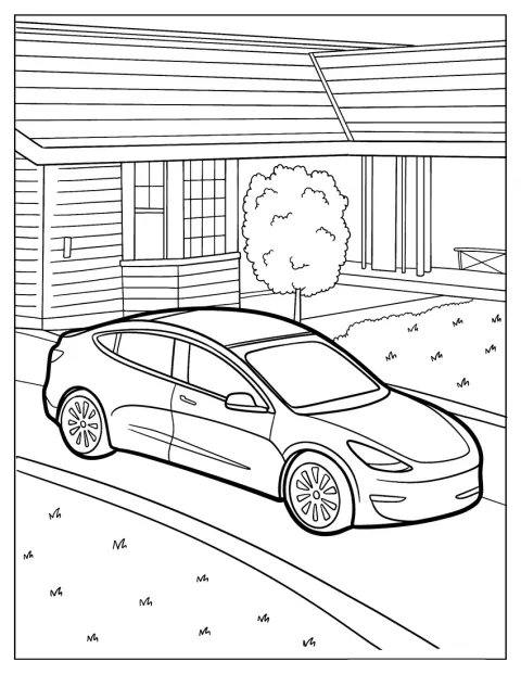 Das Tesla Model 3 trägt ein Dach mit Solarmodulen.