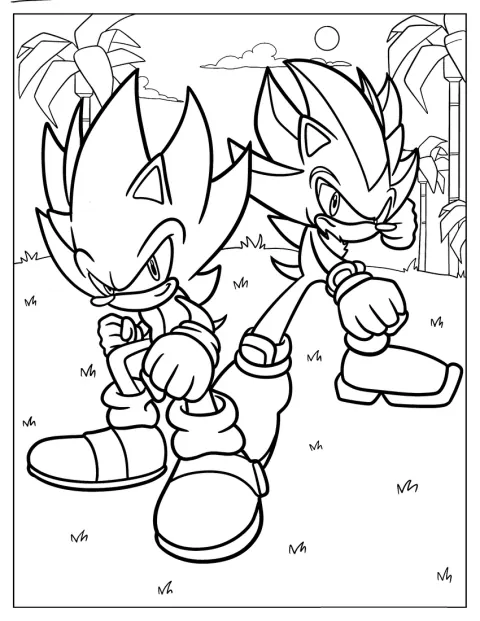 Pe Insula Angel, Hyper Sonic apare alături de Hyper Shadow.