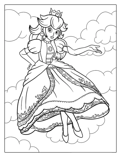 プリンセスの姿が描かれています。