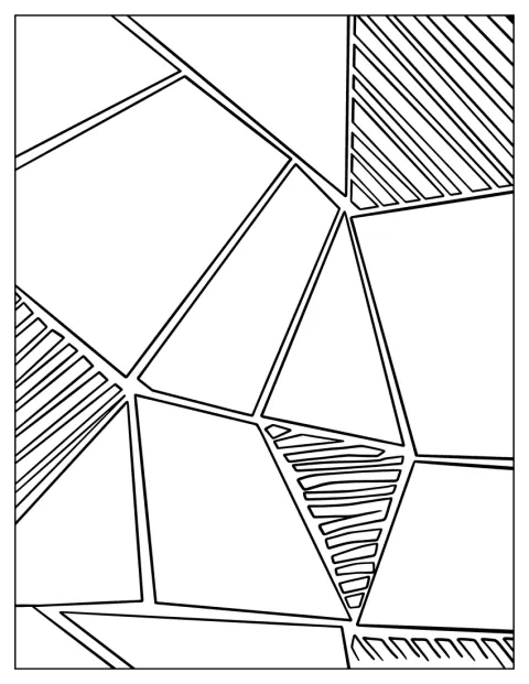Dungi de diferite forme se aliniază într-o compoziție geometrică abstractă.