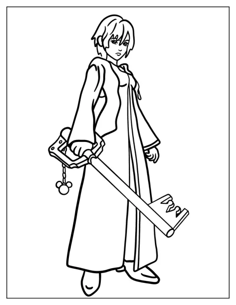 Xion står med Keybladen sin.
