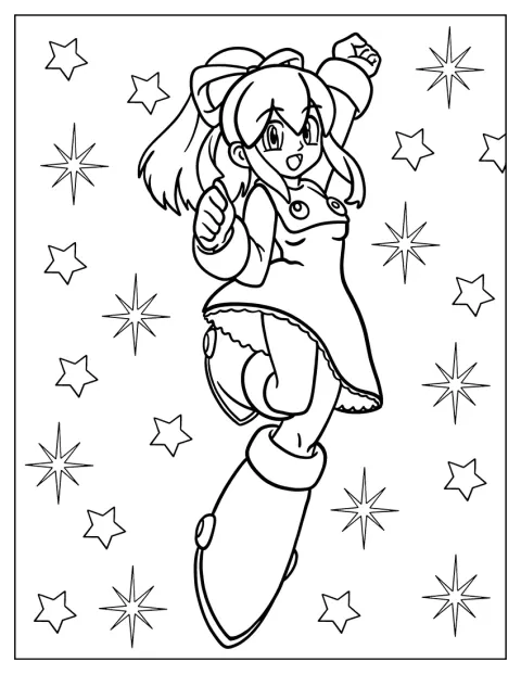 Mega Man und Roll erscheinen im niedlichen Kawaii-Stil.