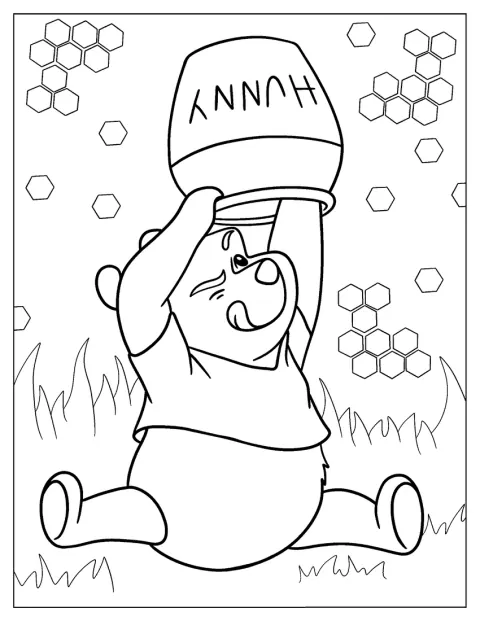 Winnie the Pooh busca más miel.