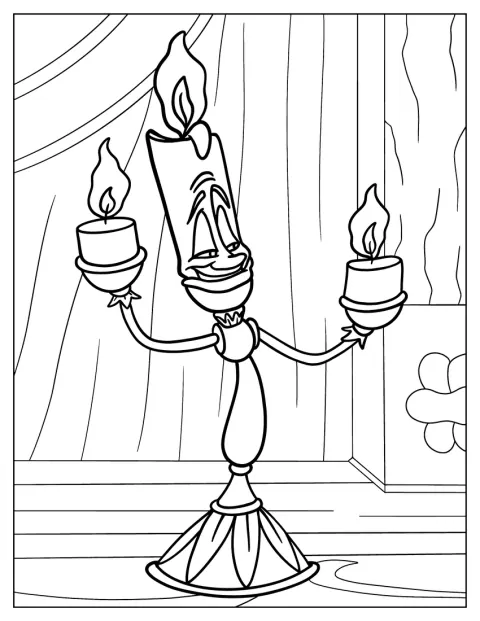 Lumière Coloring Sheet