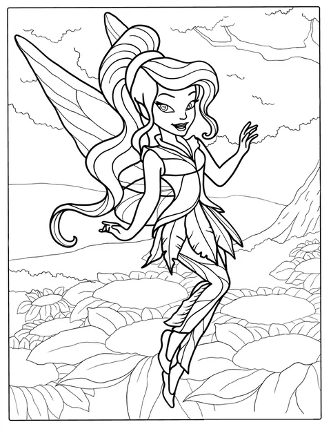Vidia Fairy Coloring Page