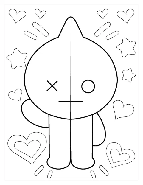 バンがこちらに向かって手を振っています。