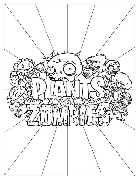 Plants Vs Zombiesのロゴが大きく描かれています。