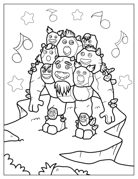 My Singing Monsters Coloring PageOf Quarrister