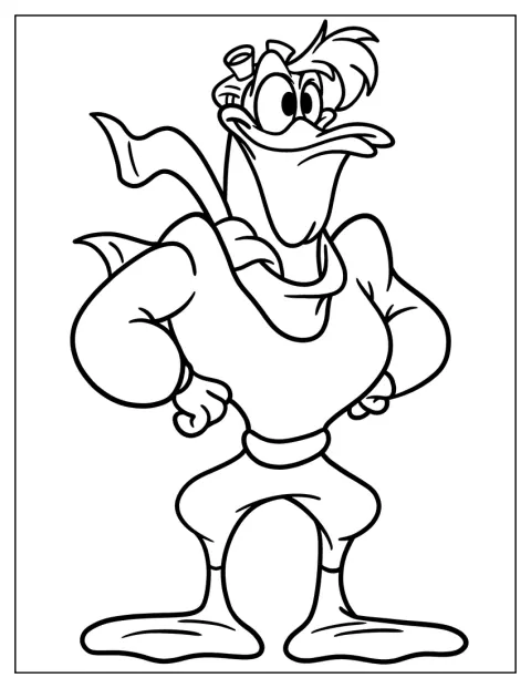 Launchpad McQuack egyszerű pózban látható.