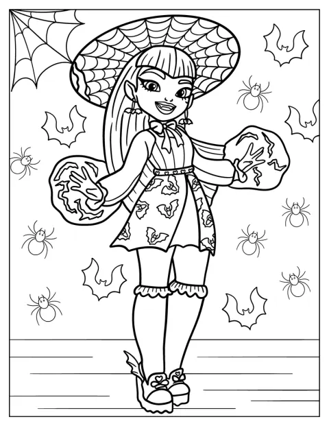 Draculaura nutzt ihre besonderen Kräfte.