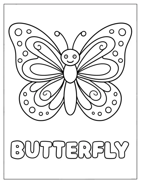 Un papillon aux ailes décorées accompagne un message.