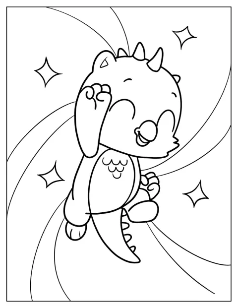 Draggle vidáman ujjong.