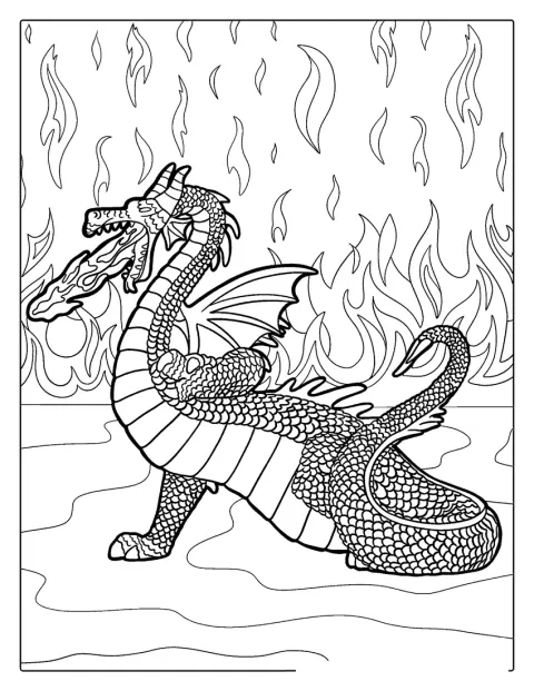 Maleficent erscheint in Gestalt eines Drachen.